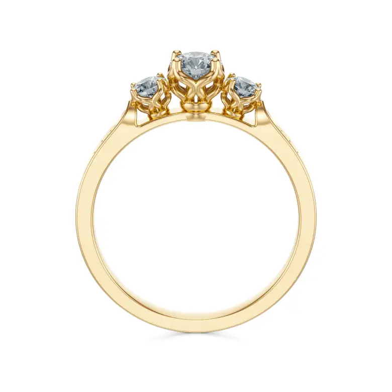 Pierścionek zaręczynowy z diamentami AJPZ_088